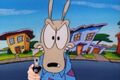 Rocko armed with a deadly weapon