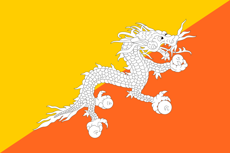 File:Flag of Bhutan.png