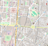 Map of Santiago Bernabéu