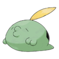 Gulpin, a Pokémon who bares a striking resemblance to the colored tiles seen in game.