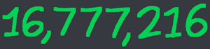 16,777,216