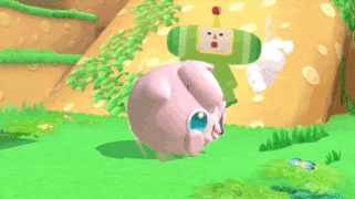 The Prince rolling Jigglypuff in Super Smash Bros. Ultimate (doomed timeline).[26]