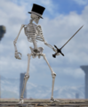 Would you look at that, it's a skeleton in media!