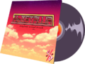 A Hexstallia music disc, referencing the portrayal of music in the Fortnite item shop. The Fortnite logo is replaced with the current MediaWiki logo, a backdoor reference to The Divine Goddess and Her color scheme.